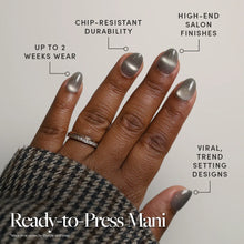 Sparkly Moss press-on nail bundle - full set view