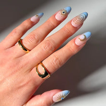 Spirited Sky press-on nails in blue shade