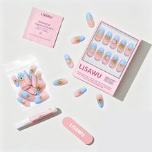 Spirited Sky press-on nails with glossy finish