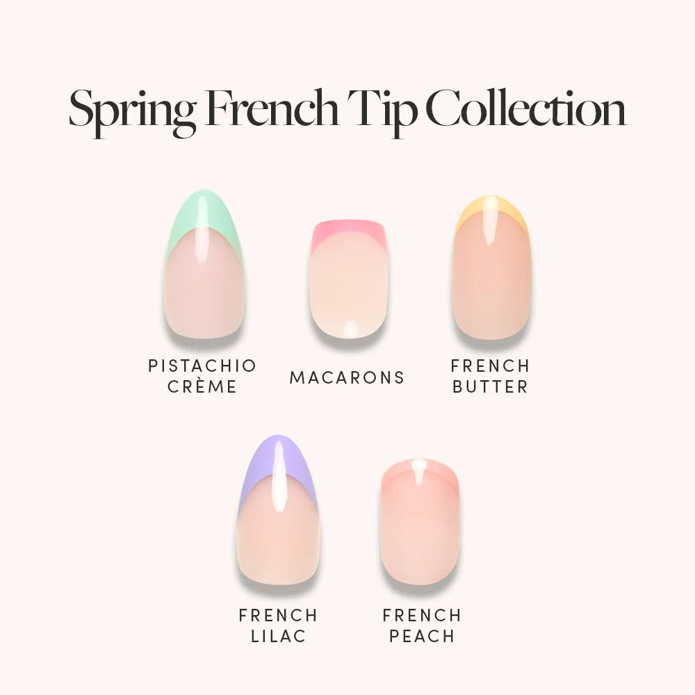 Lisawu Spring French Tip Collection press-on nail bundle style selection