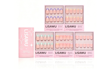 Spring French Tip Collection press-on nails in pink shade