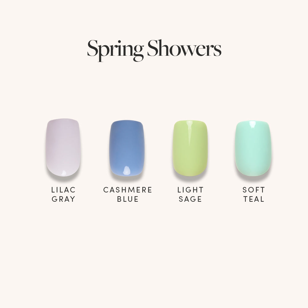 Lisawu Spring Showers press-on nail bundle style selection