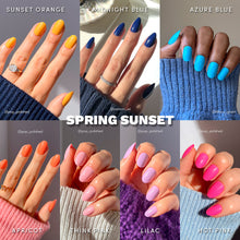 Lisawu Spring Sunset press-on nail bundle manicure lifestyle photo