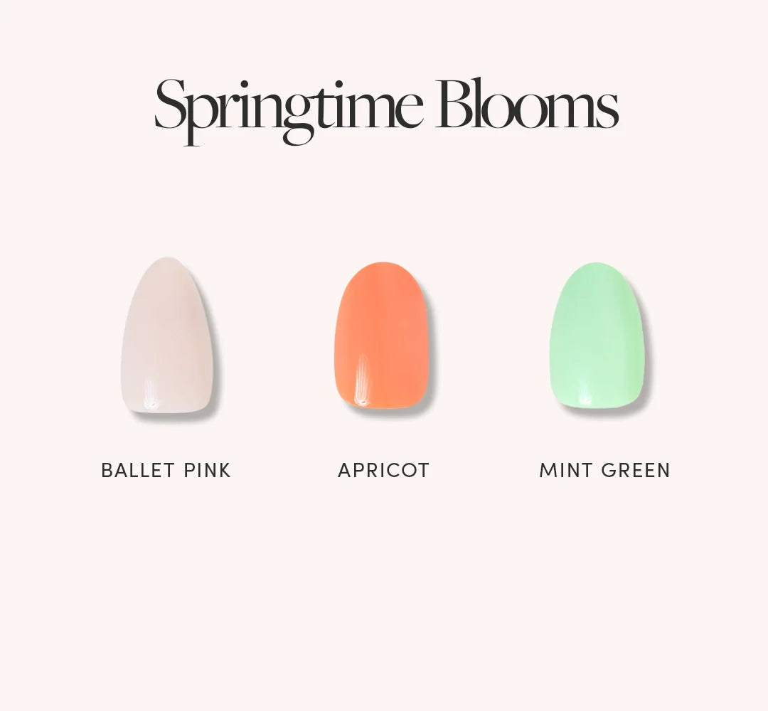Lisawu Springtime Blooms press-on nail bundle style selection