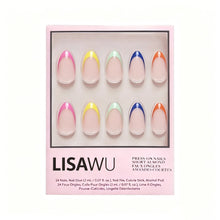 Sprinkles press-on nails in blue shade