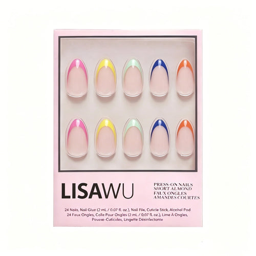 Sprinkles press-on nails in blue shade
