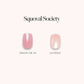 Squoval Society Spring Edit press-on nail menu display