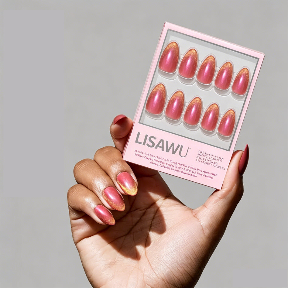 Starbeam press-on nails in yellow shade