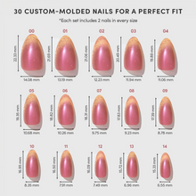 Starbeam press-on nail design - solid color style detail