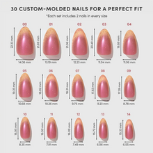 Starbeam press-on nail design - solid color style detail