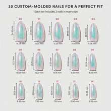 Stardust press-on nail design - sparkles style detail