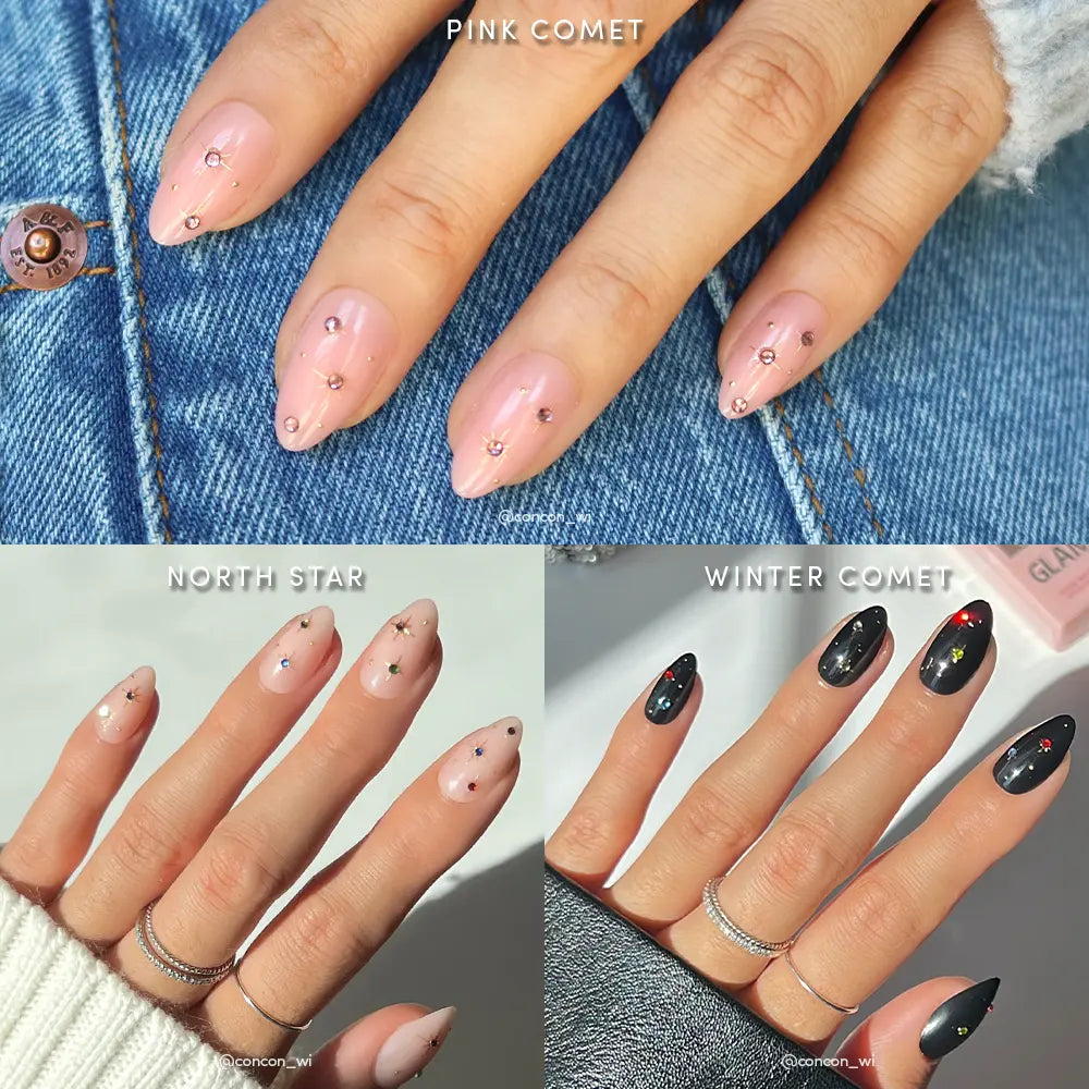 Lisawu Starry Skies press-on nail bundle manicure lifestyle photo