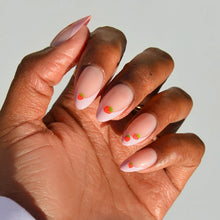 Strawberry Bits press-on nails in nude shade
