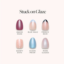 Stuck On Glaze, press-on nails, menu display, 2026 03 Quickpressbundles Stuckonglaze Nailmenu