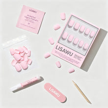 Sugar BB press-on nail design - solid color style detail
