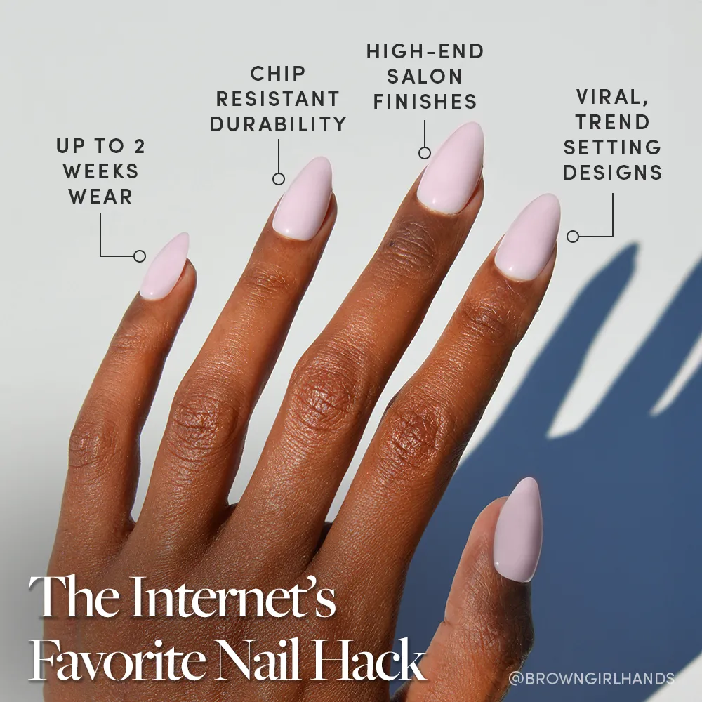 Sugar Doll press-on nails with glossy finish