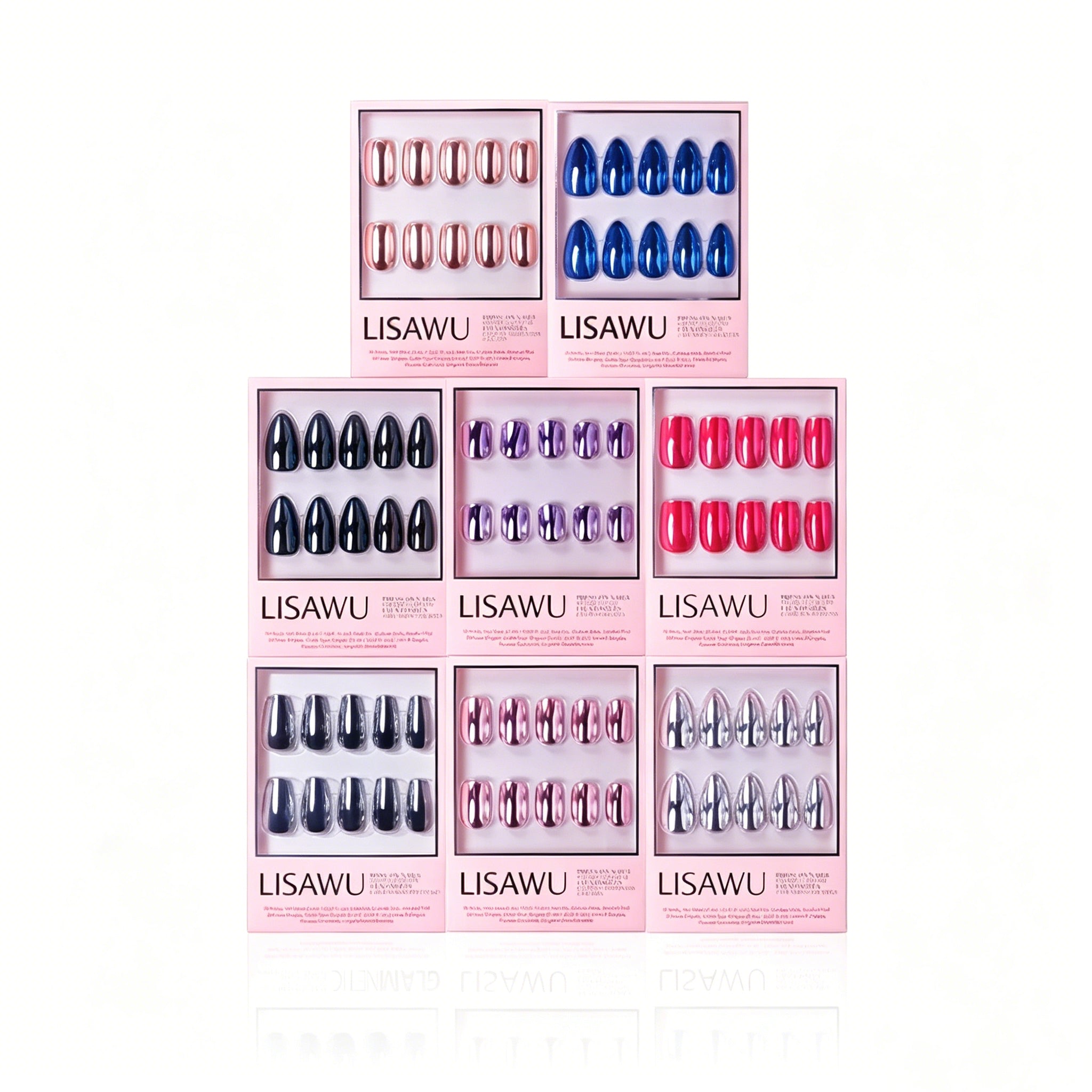 Summer Steel Collection press-on nails in black shade