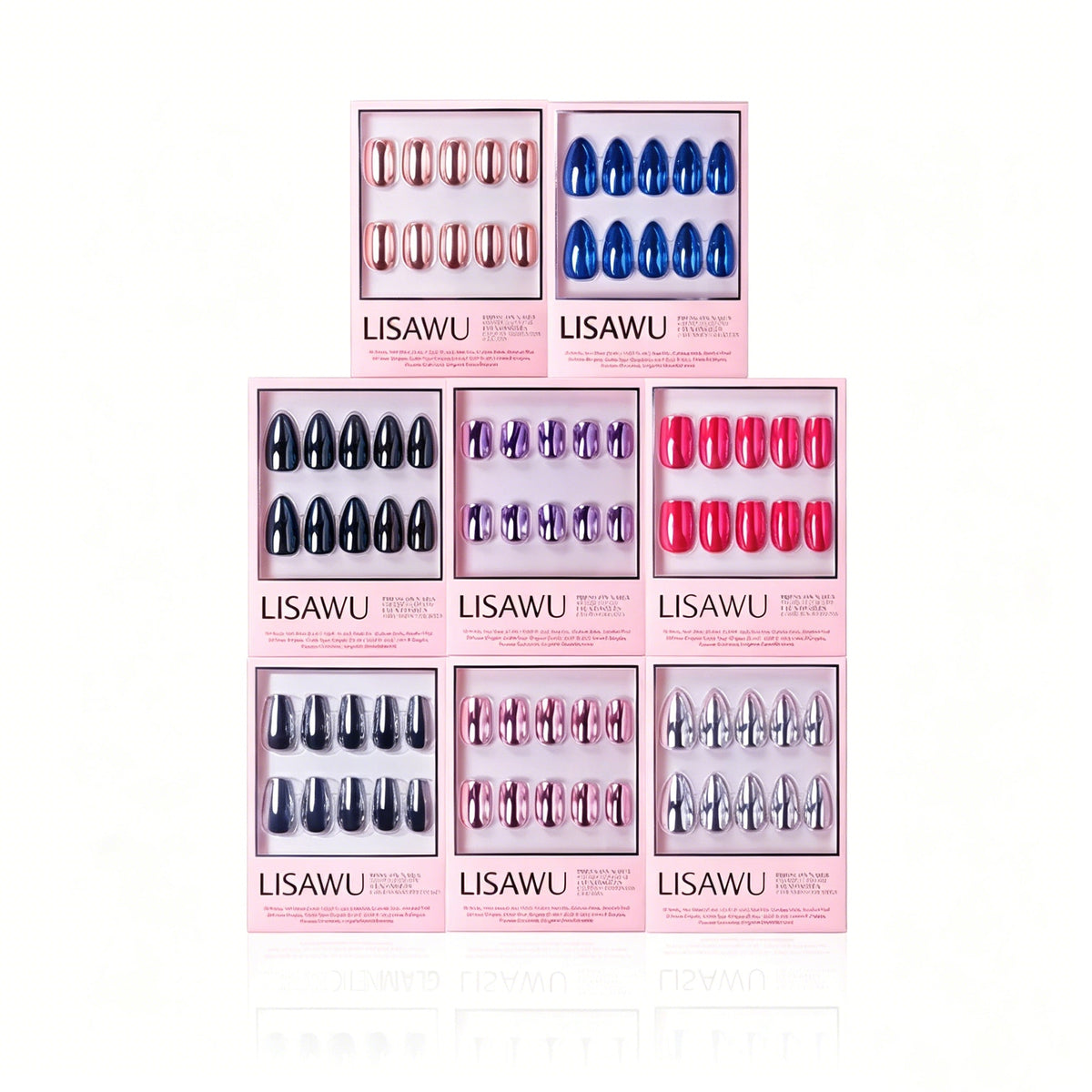 Summer Steel Collection press-on nails in black shade