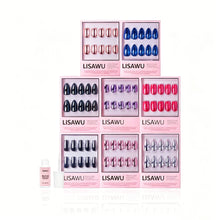 Summer Steel Collection press-on nails in blue shade