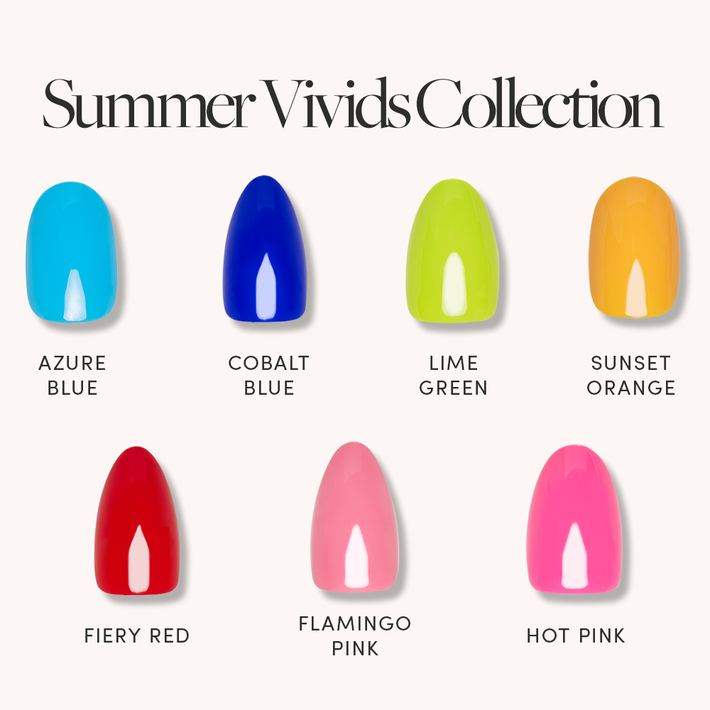 Lisawu Summer Vivids Collection press-on nail bundle style selection