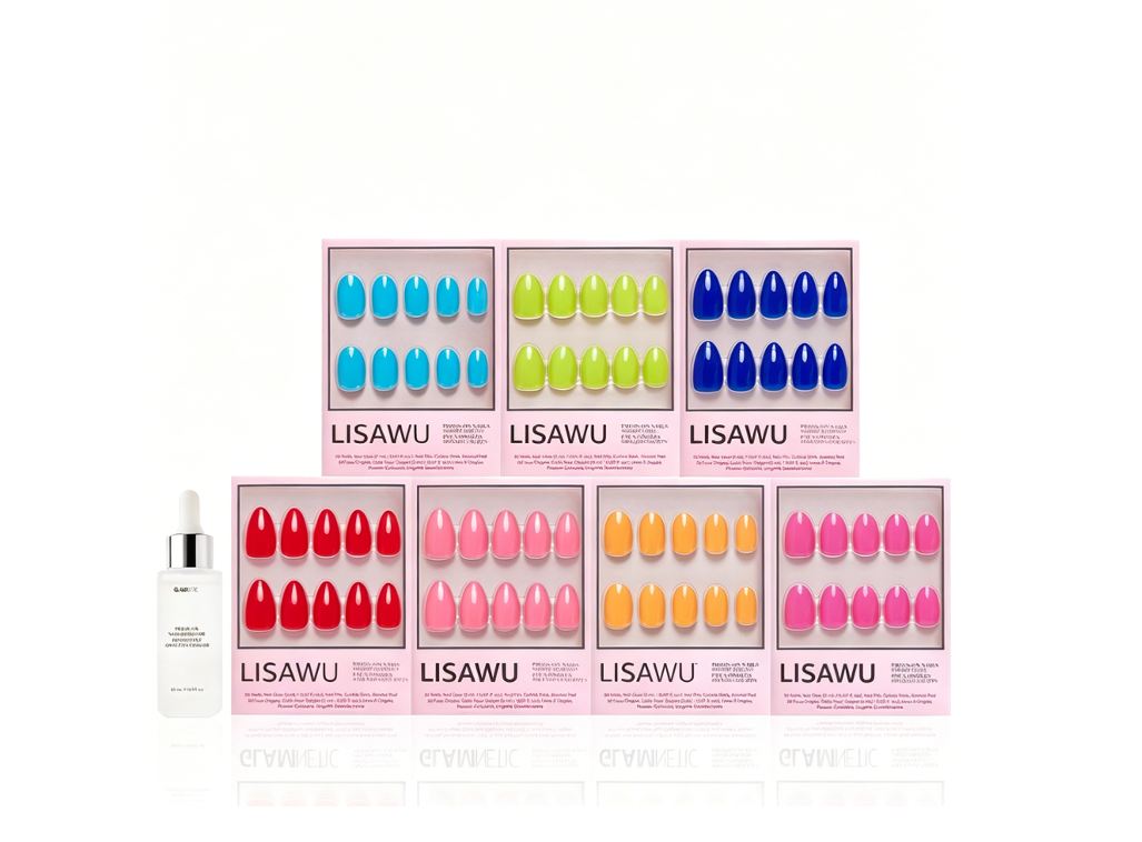 Summer Vivids Collection press-on nails in orange shade