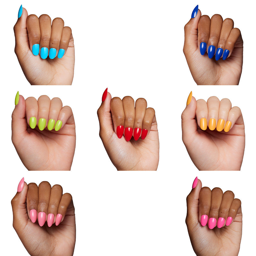Lisawu Summer Vivids Collection press-on nail bundle manicure close-up