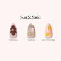 Lisawu Sun & Sand press-on nail bundle style selection