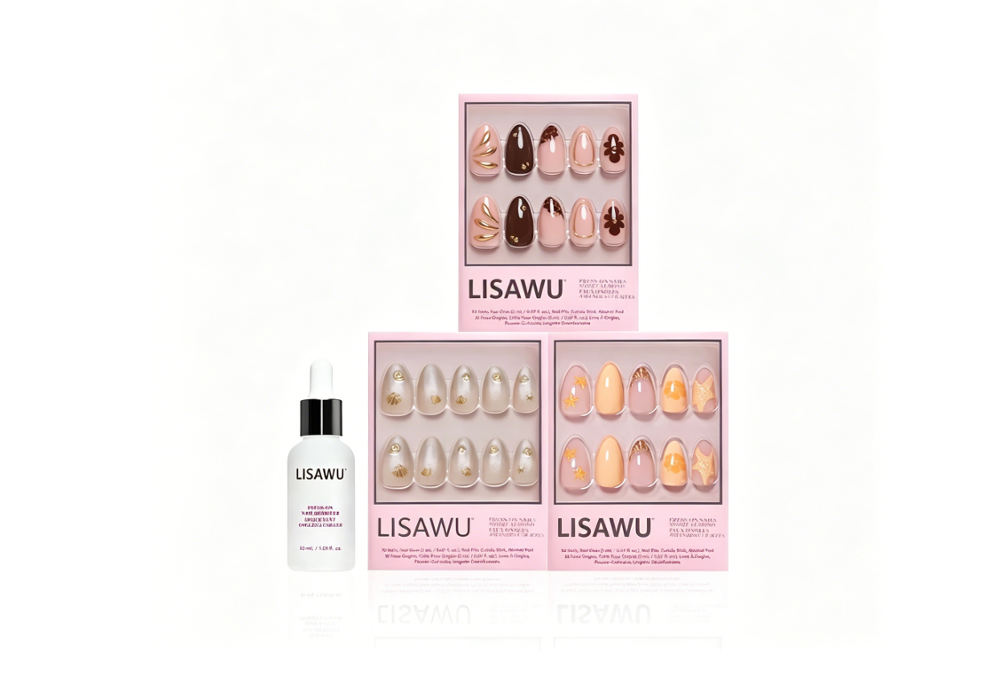Sun & Sand press-on nails in beige shade