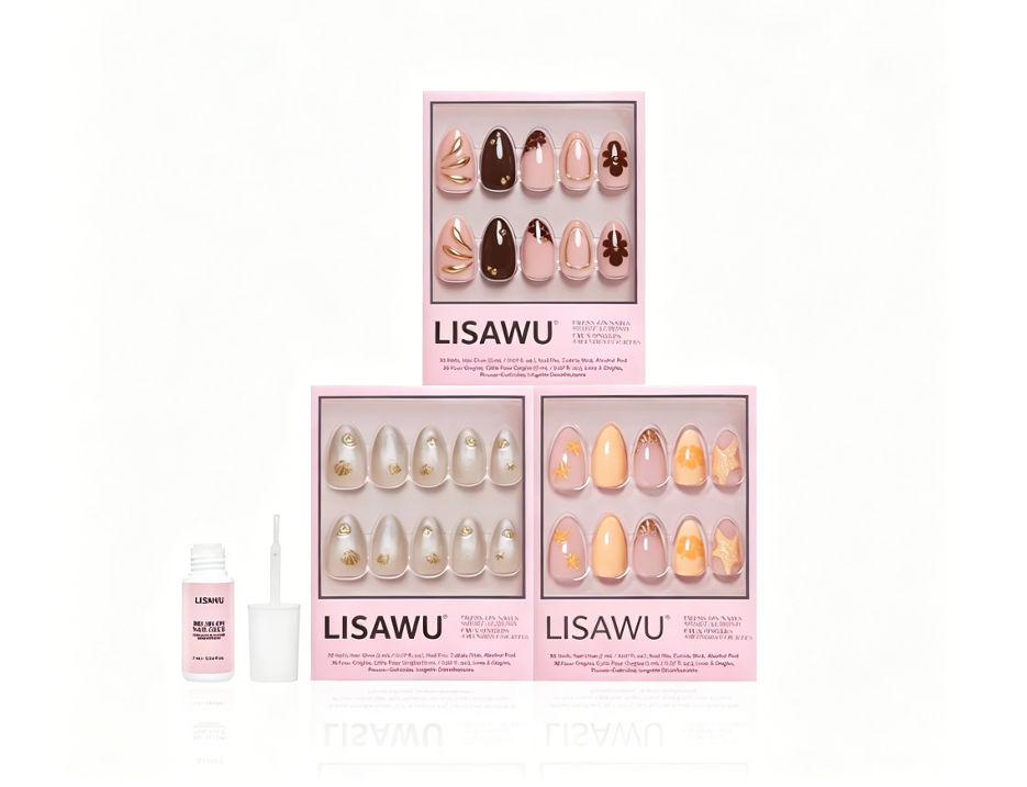 Sun & Sand press-on nails in brown shade