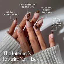 Sunbaked press-on nails - almond shape, short length