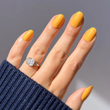 Sunset Orange press-on nails in orange shade