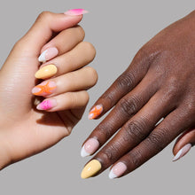 Sunset Tide press-on nails in pink shade