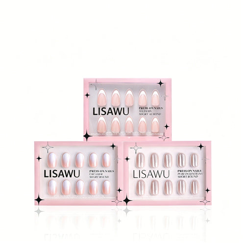 Sweater Weather press-on nails in nude shade