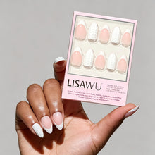 Sweater Weather press-on nails in white shade
