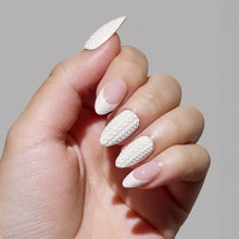 Sweater Weather press-on nails with glitter finish