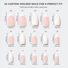 Sweater Weather press-on nail design - 3d style detail