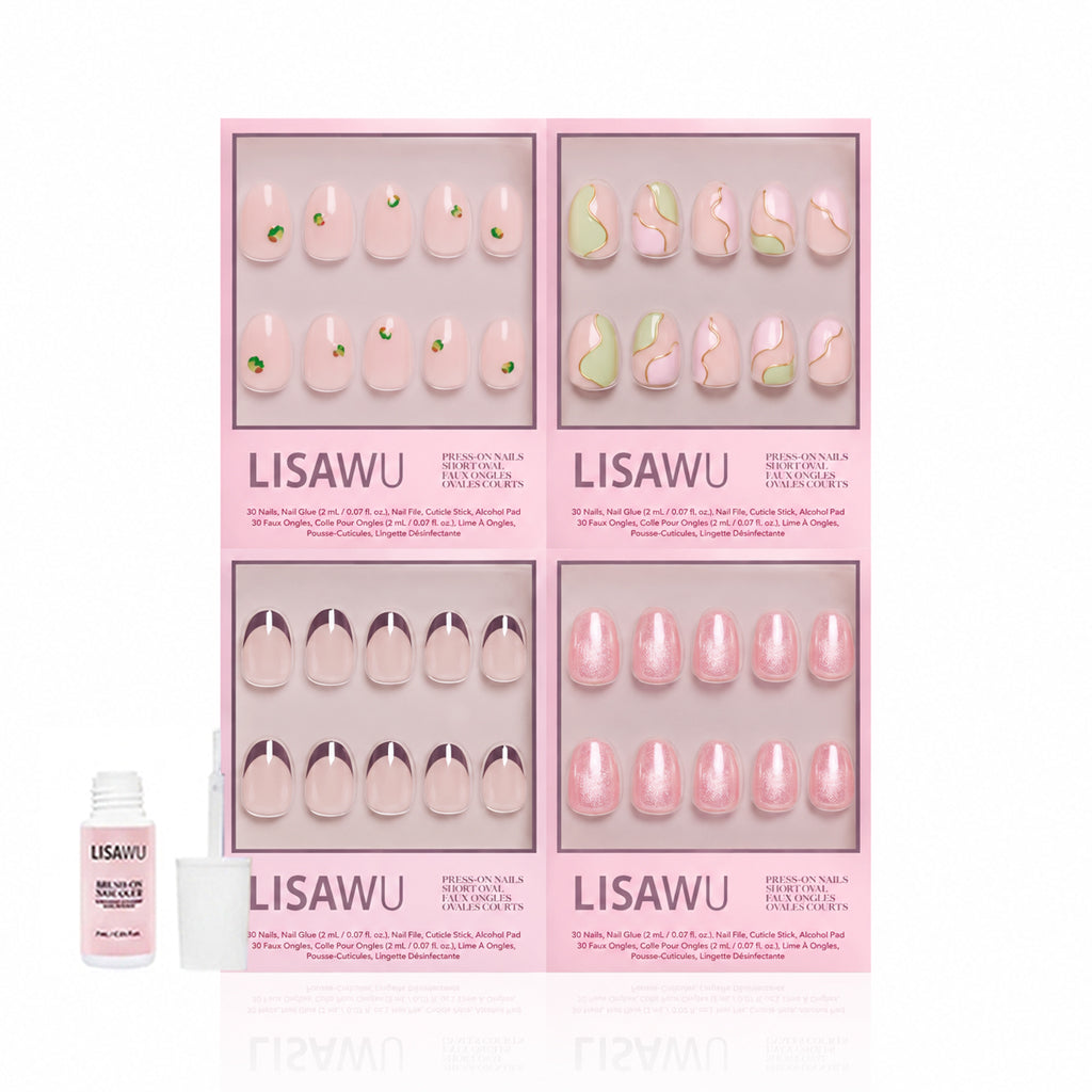 Sweet Sips press-on nails in nude shade