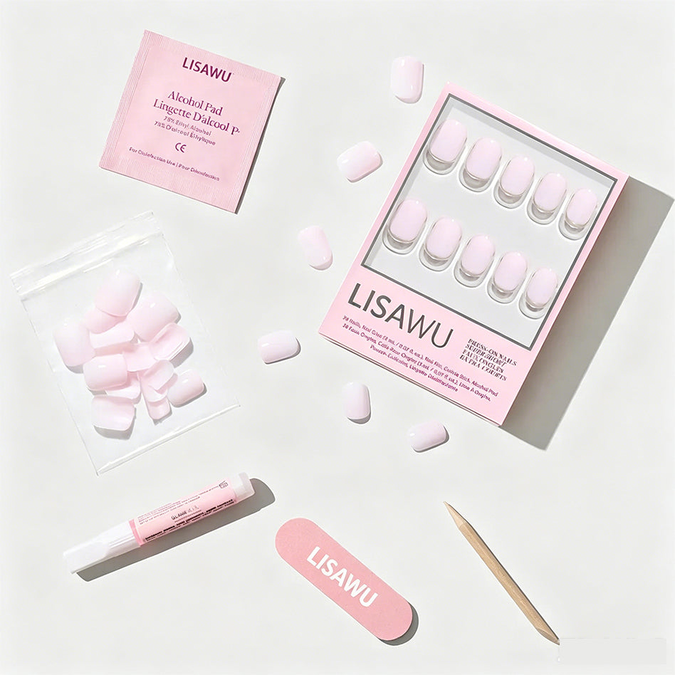 Sweetie Set press-on nails with glossy finish