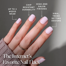 Sweetie Set press-on nails - super short shape, super short length