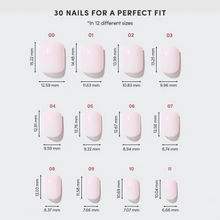 Sweetie Set press-on nail design - solid color style detail