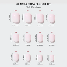 Sweetie Set press-on nail design - solid color style detail