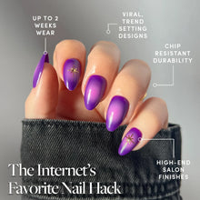 Tarot press-on nail design - accent nail style detail