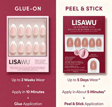 Teddy press-on nails - oval shape, extra short length