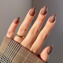 Terra press-on nails in brown shade