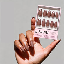 Terra press-on nails with glossy finish