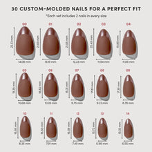 Terra press-on nail bundle - full set view