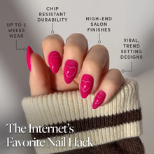 Text Me Back press-on nails with glossy finish