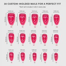 Text Me Back press-on nails with velvet finish