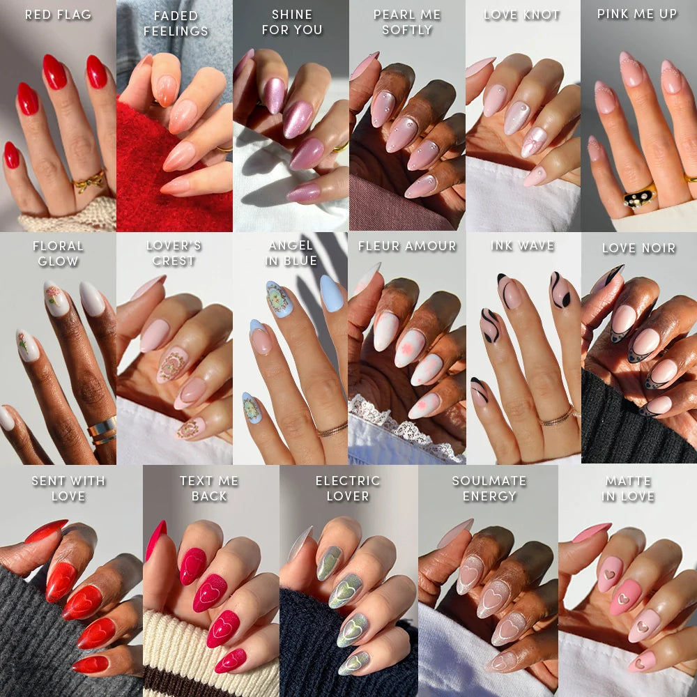 Lisawu The Almond Crush press-on nail bundle manicure lifestyle photo