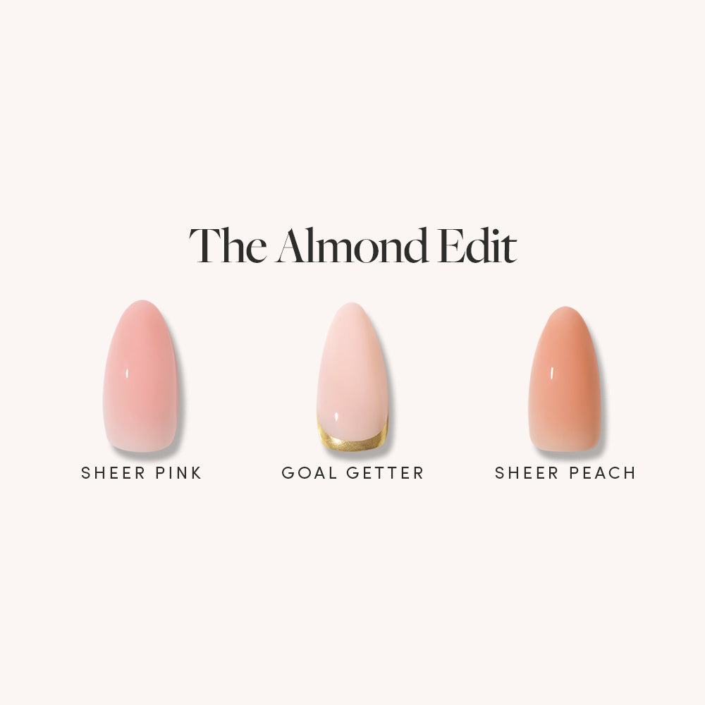 Lisawu The Almond Edit nail buffer style selection
